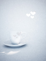 nice cup with the hearts,