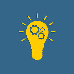 Light bulb with cogwheels