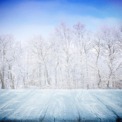 Obraz premium Winter path in snow