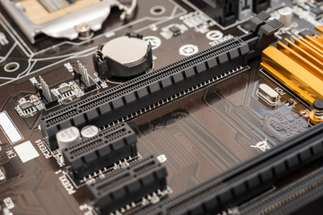 PCI Connector Slot On Computer Motherboard