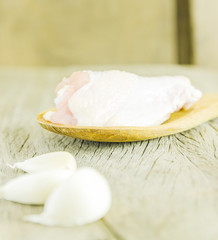 raw chicken matterial