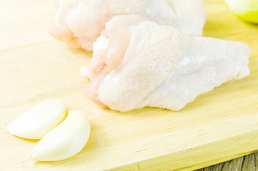 raw chicken matterial