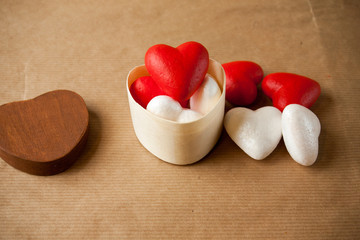 heart shaped box with hearts