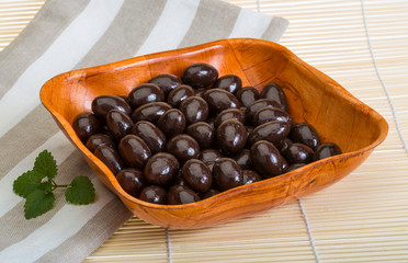 Almond in chocolate