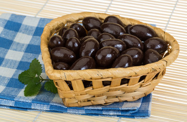 Almond in chocolate