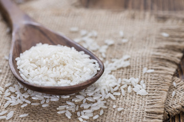 Wooden Spoon with Rice