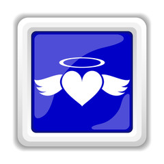 Heart angel icon