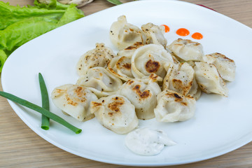Roasted pierogi