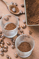Ground coffee