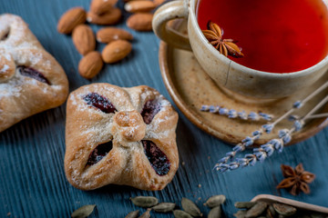Sweets and tea