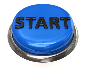 Blue glossy start button