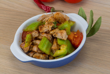 Stir fried pork