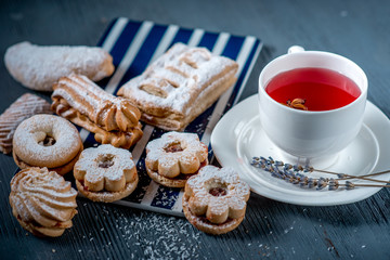 Sweets and tea