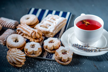 Sweets and tea