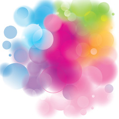 colorful Vector bokeh background