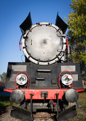 Old steam train, transport