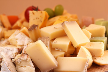 Cut cheese background