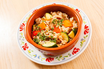 vegetables with rice