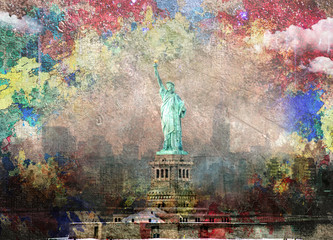 Obrazy na Plexi  Krajobraz Nowego Jorku