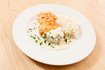 rice with cutlet