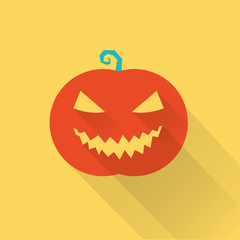 halloween pumpkin flat icon