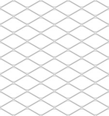 Black and white geometric seamless pattern with dashed line.