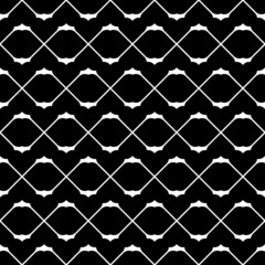 Fototapeta premium Black and white seamless pattern, abstract background.