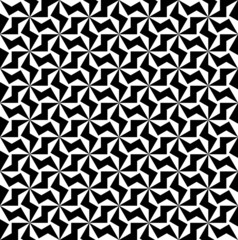 Black and white geometric seamless pattern, abstract background.