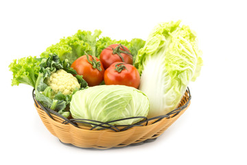 Mix vegetable in basket