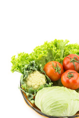 Mix vegetable in basket