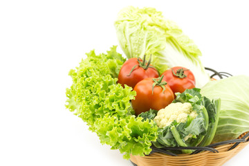 Mix vegetable in basket