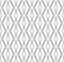Fototapeta premium Black and white geometric seamless pattern modern stylish.