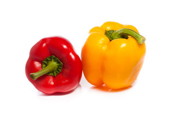 sweet pepper isolated on white background