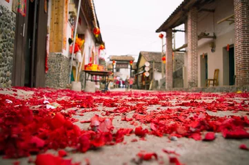 Selbstklebende Fototapeten Straße im chinesischen neujahr © jimmyan8511