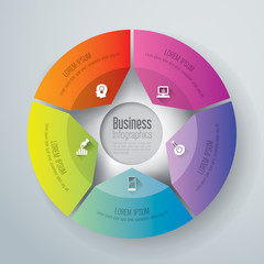 Infographics vector design template.