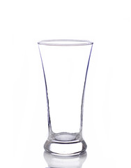 Glass  with white background
