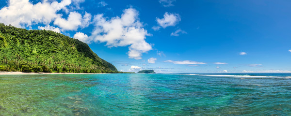 Tropical beach in Samoa