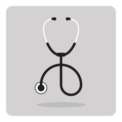 Vector of stethoscope icon on isolated background