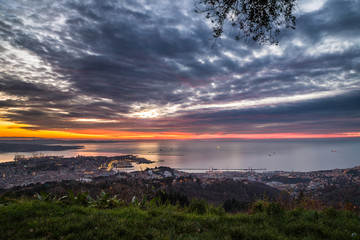 evening in the bay of Trieste