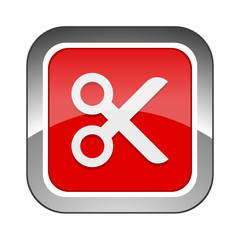 Chrome Square Button