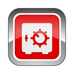 Chrome Square Button