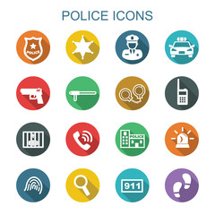 police long shadow icons