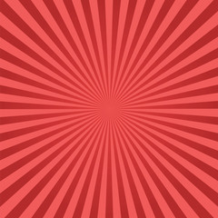 red sunburst background