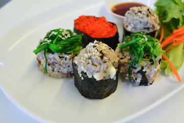 Traditional Japanese food Sushi