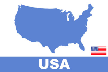 Obraz premium United States of America map