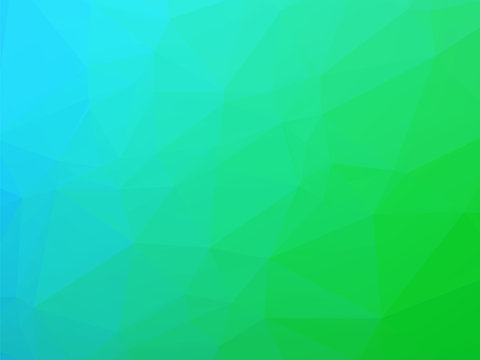 teal light background with color gradients of a triangle