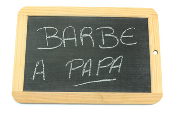 ardoise barbe &agrave; papa