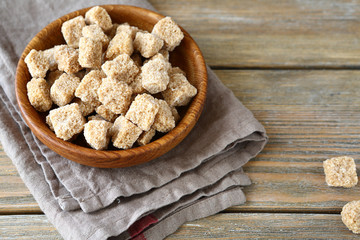 Sweet sugar in a bowl