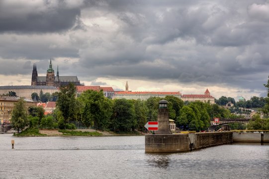 Panorama of Prague, Czech Republic. 
