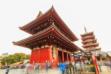 Obraz premium Sensoji, also known as Asakusa Kannon Temple is a Buddhist templ